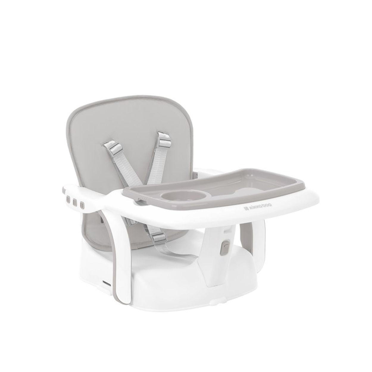 KINDERSTUHL Chewy grau Doppeltablett, Sicherheitsgurt, faltbar - Grau, Kunststoff (39/38/25cm) - Kikka boo