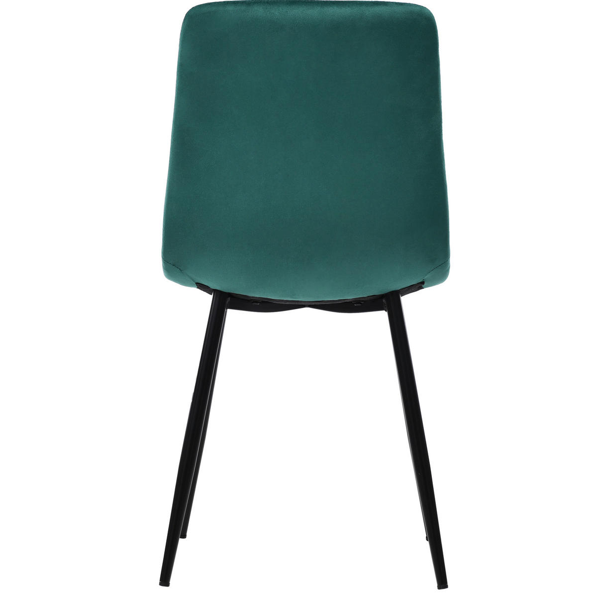 ESSZIMMERSTUHL gepolstert 4er-Set 44 x 41 x 86 cm Samt Grün - Grün, Metall (44/86/46cm) - Meubliv