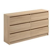 KOMMODE mit 6 Schubladen 140 cm breit in Sonoma - Sonoma Eiche, Holzwerkstoff (140/78/35cm) - Home Collective
