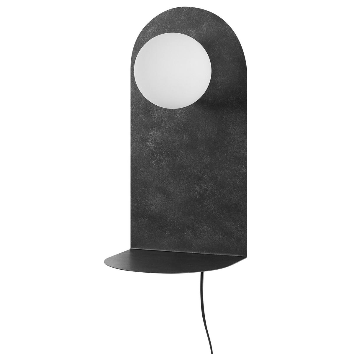 WANDLAMPE Grau/Weiß Mapi - Weiß/Grau, Metall (20/40/18cm) - Beliani