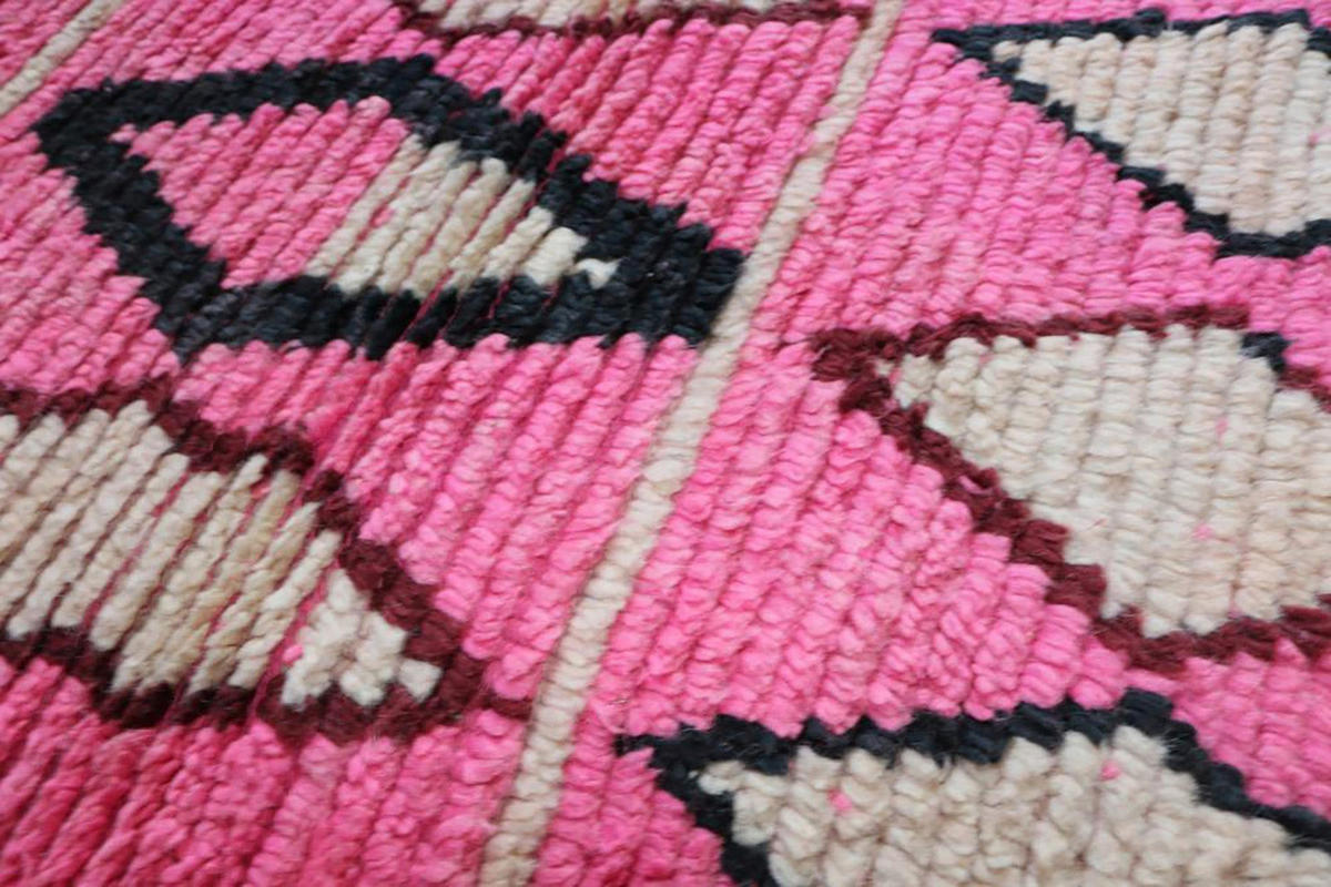 BERBERTEPPICH Teppichläufer aus Wolle Boujaad 200x 300 cm - Pink, Naturmaterialien (200/300cm) - AFK Living