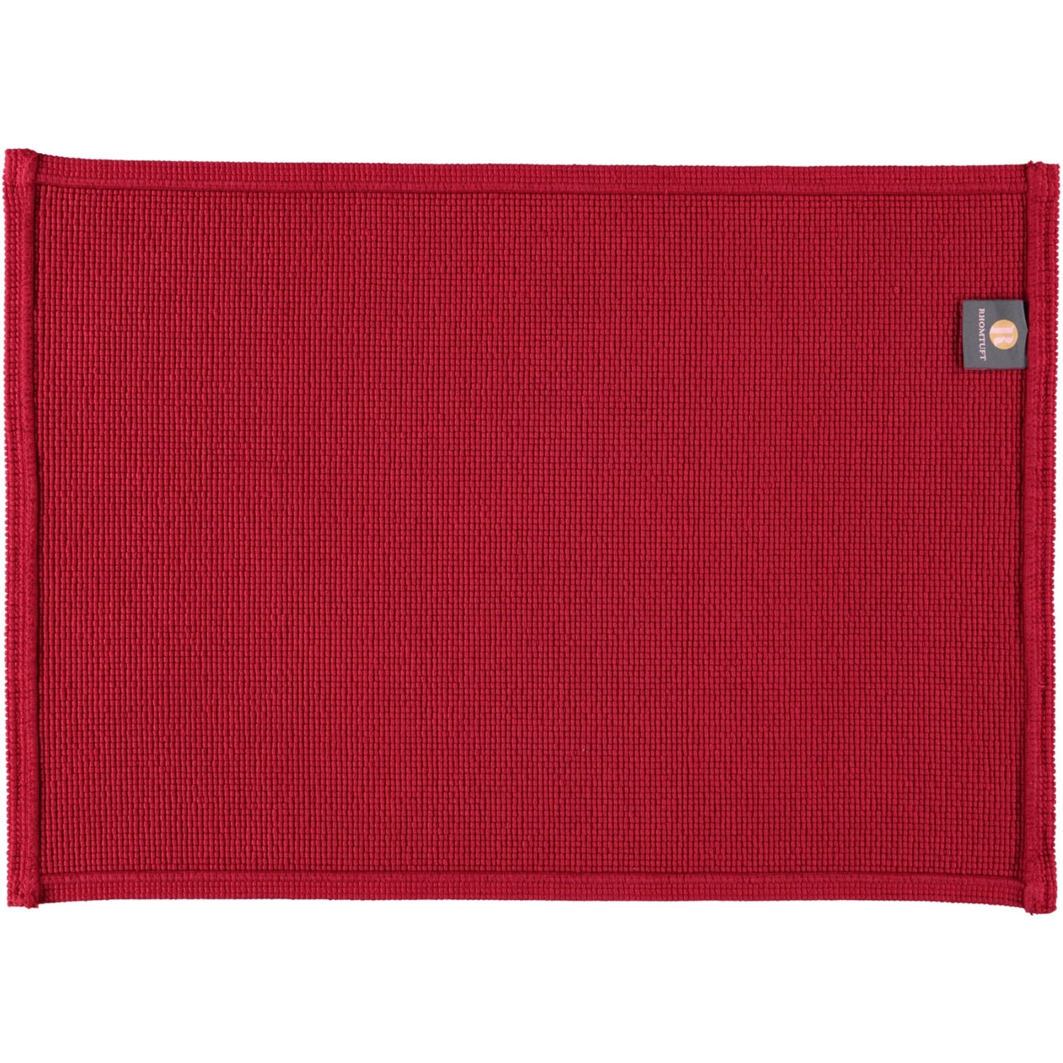 BADEMATTEN PLAIN CARDINAL - 349 - Rot, Textil (50/70cm) - Rhomtuft