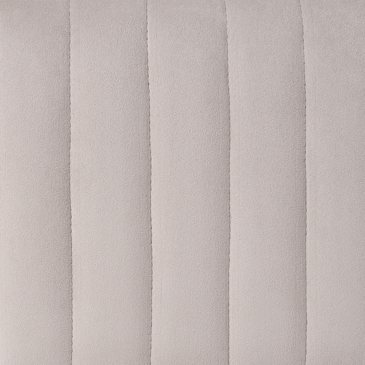 POLSTERBANK Samtstoff Taupe Utah - Taupe, Textil/Metall (91/43/47cm) - Beliani
