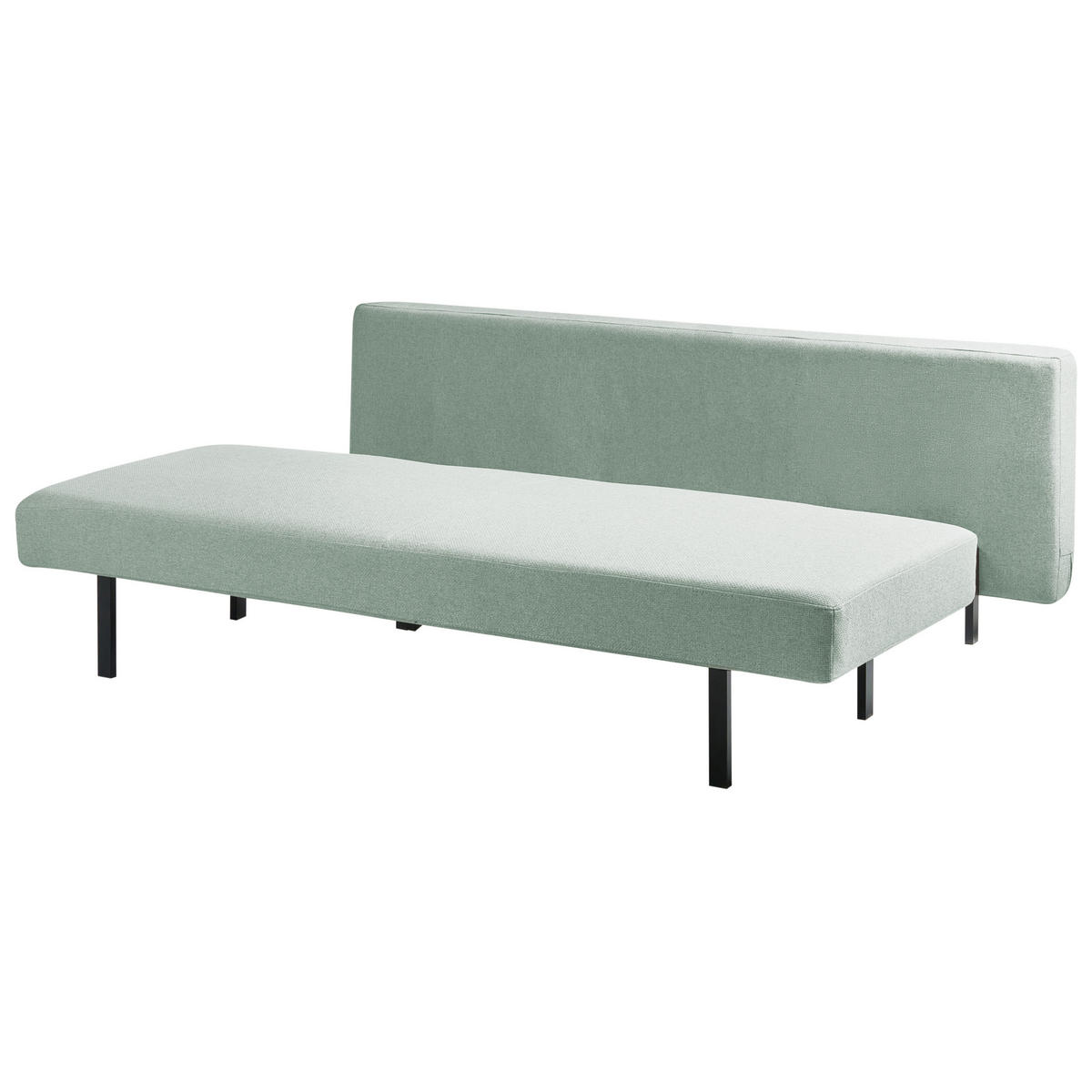 SCHLAFSOFA 3-Sitzer Stoff Hellgrün Roykka - Hellgrün, Textil (201/84/94cm) - Beliani