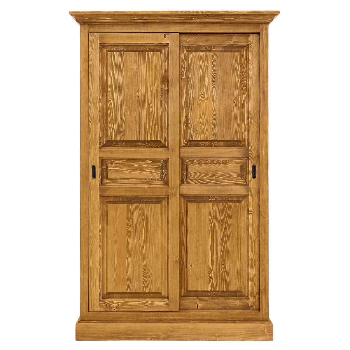 KLEIDERSCHRANK aus Massivholz CHARLOTTE 3 - Hellbraun, Holz (120/190/61cm) - Seart