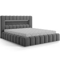 BOXBETT 180/200 Auria Grau - Grau, Holz (180/200cm) - Petits-meubles