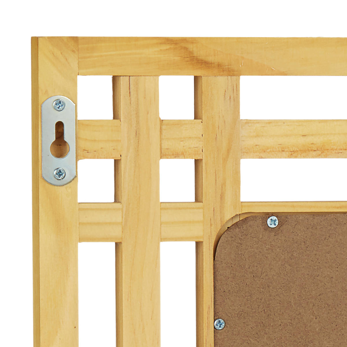 WANDSPIEGEL - Hellbraun, Glas/Holz (50/70/2cm) - Relaxdays