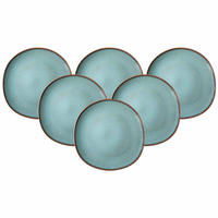 SPEISETELLER Lave Glacé ø 28 cm 6er Set - Türkis, Keramik (28cm) - like.Villeroy & Boch