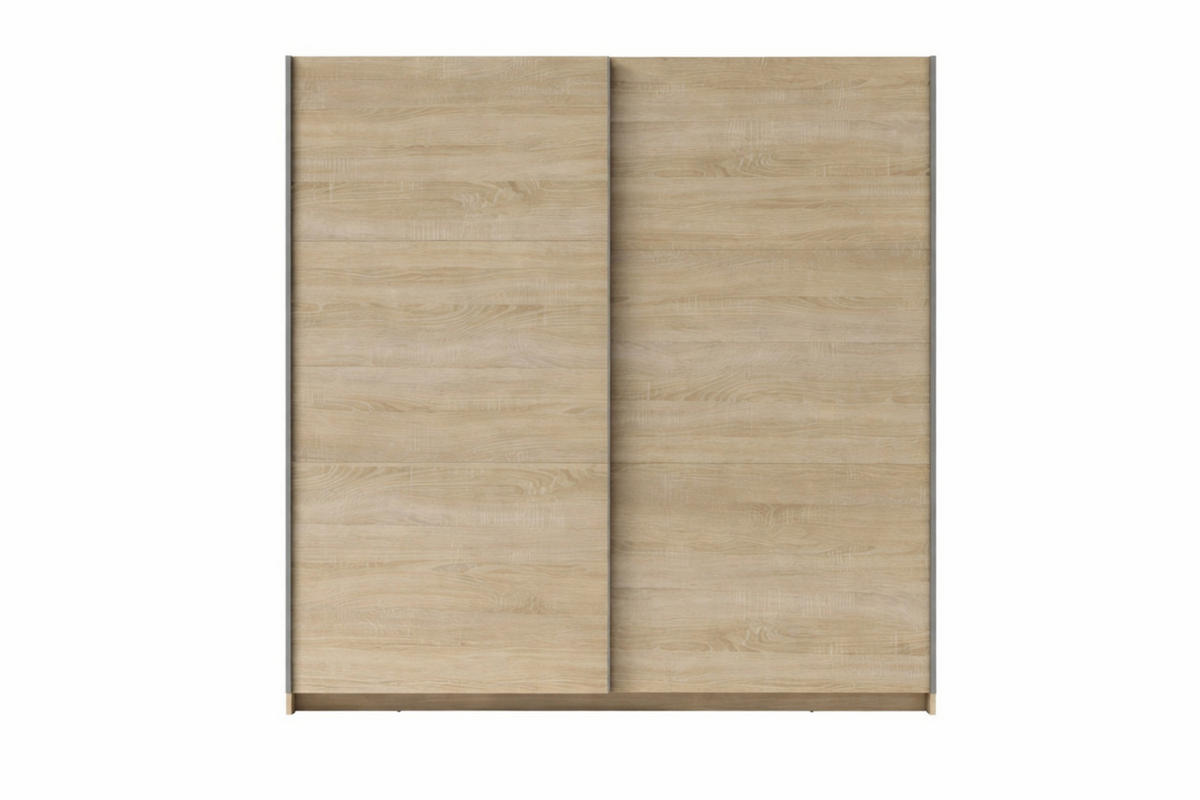 SCHWEBETÜRENSCHRANK ARLO II 200/207 cm in Eiche Sonoma - Eichefarben, Holzwerkstoff (201/59/207cm) - Deine Möbel 24