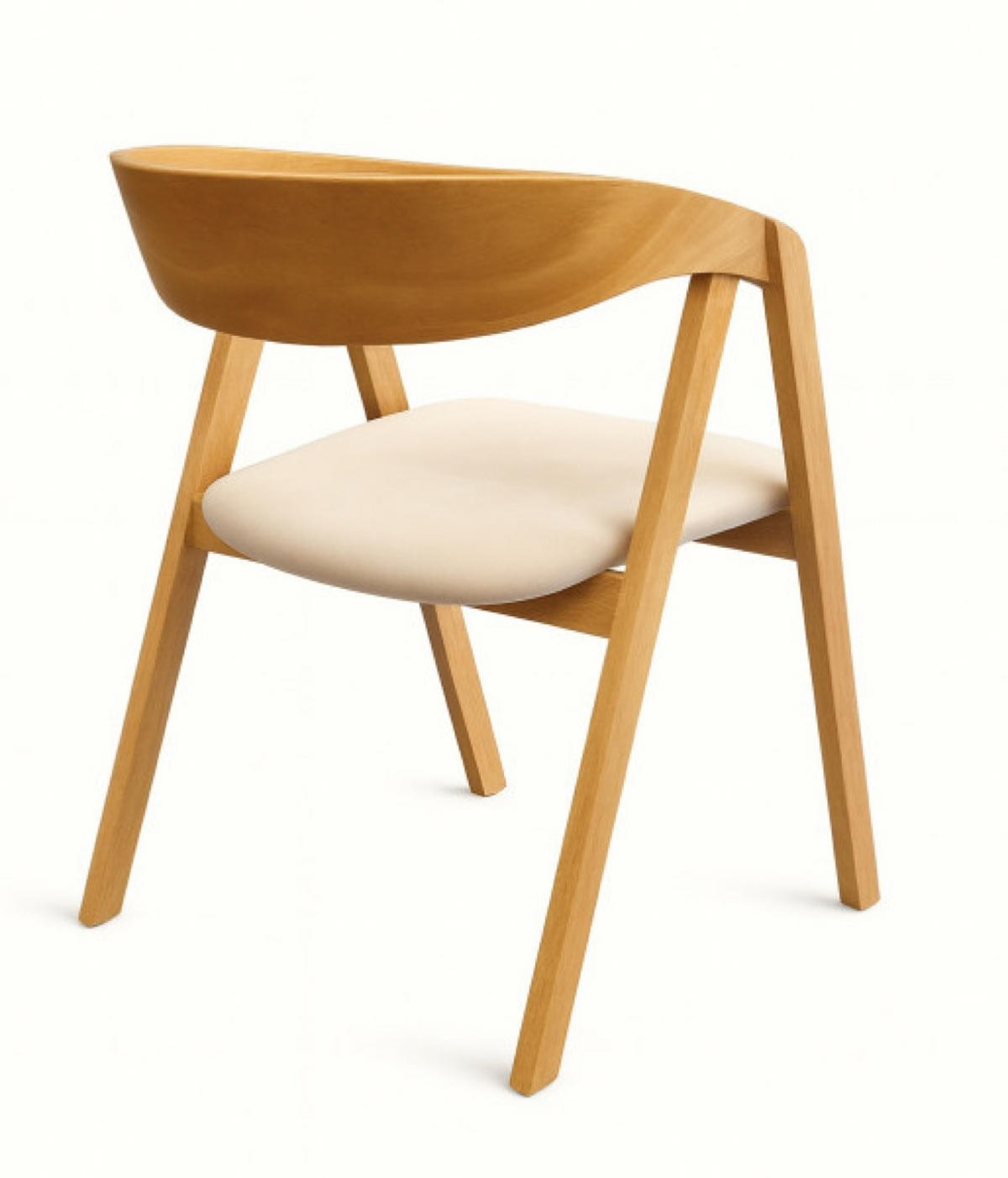 STUHL Weiss Leon - Weiß, Holzwerkstoff (55.5/73/55.5cm) - Sepro Meble