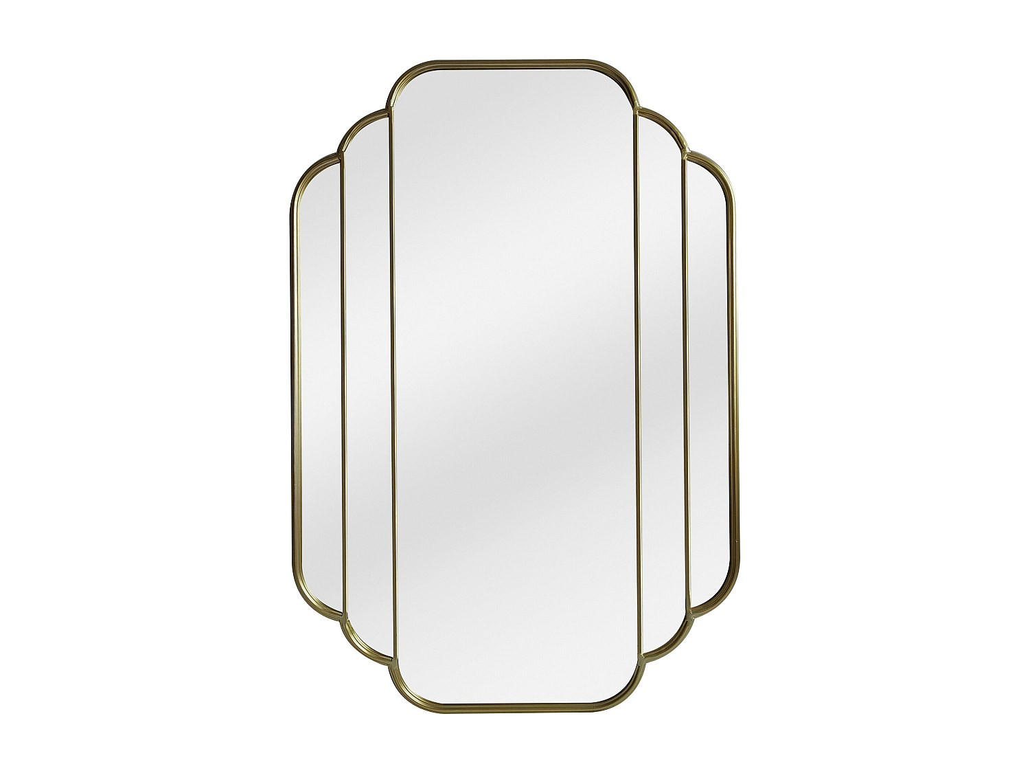 WANDSPIEGEL - 70cm x 1.5cm - Spiegelglas - goldfarben - DALVIA - Goldfarben, Glas (70/105/1.5cm) - Vente-Unique