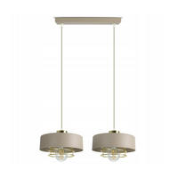 PENDELLEUCHTE ECRU - Beige/Goldfarben, Metall (20/46/100cm) - kiki design