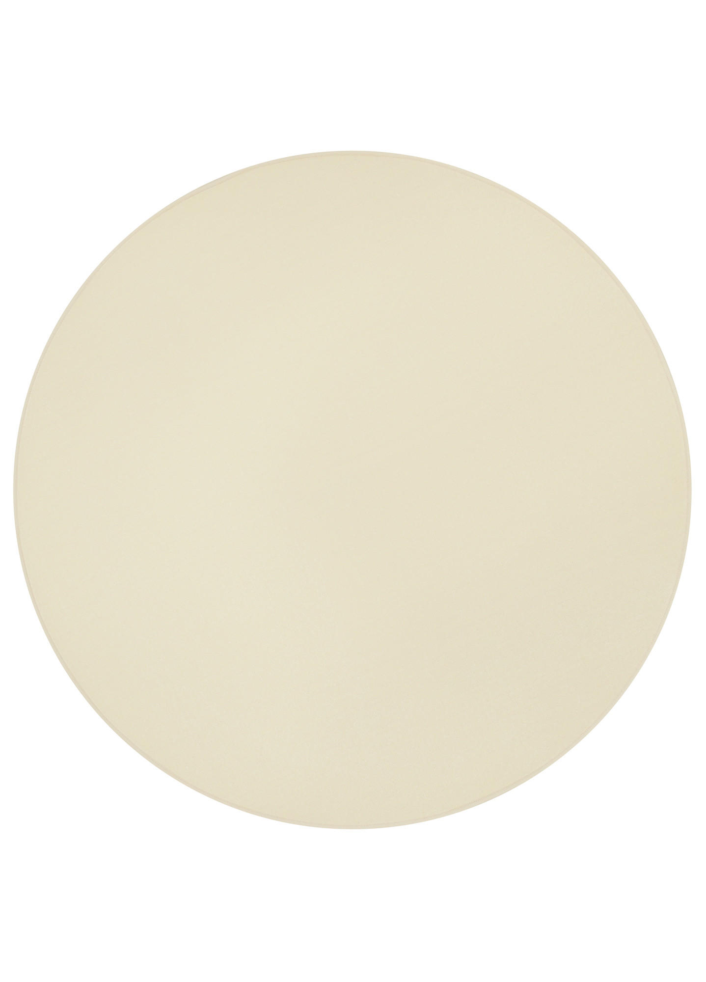 TEPPICH MONO Rund Outdoor Creme 240/240 cm - Creme, Textil (240/240cm) - Tapiso