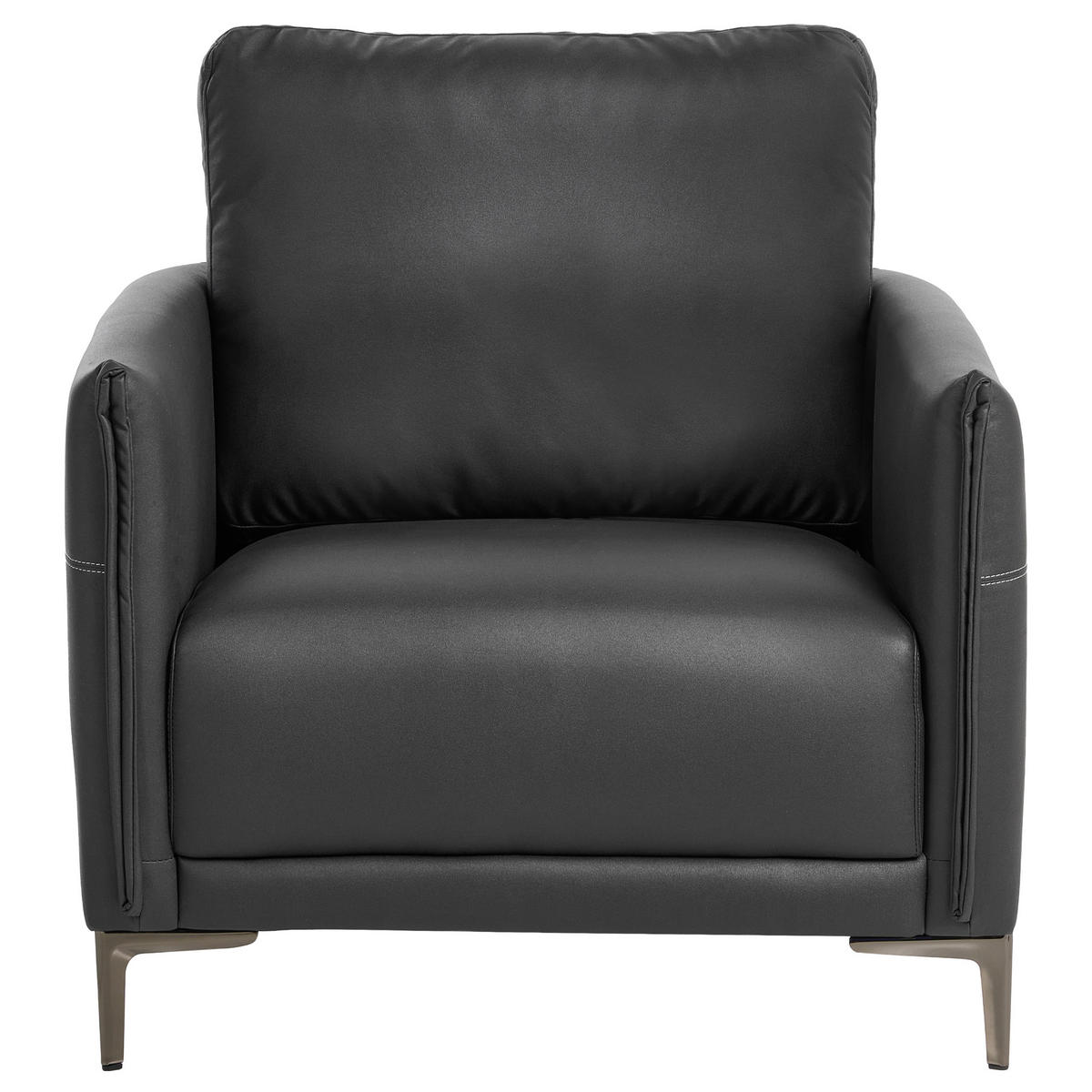 SOFA-SET 6-Sitzer Stoff Schwarz Cilens - Dunkelgrau/Schwarz, Textil (212/93/83cm) - Beliani