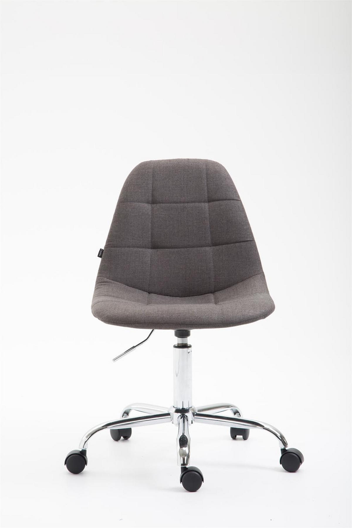 BÜROSTUHL Rhein, Stoff Dunkelgrau - Dunkelgrau, Textil/Metall (47/89/56cm) - TPFLiving