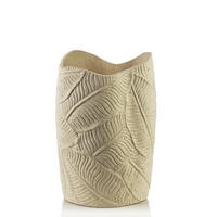 VASE Manon Beige 15/15/25cm Polyresin - Beige, Kunststoff (26cm) - Mondex