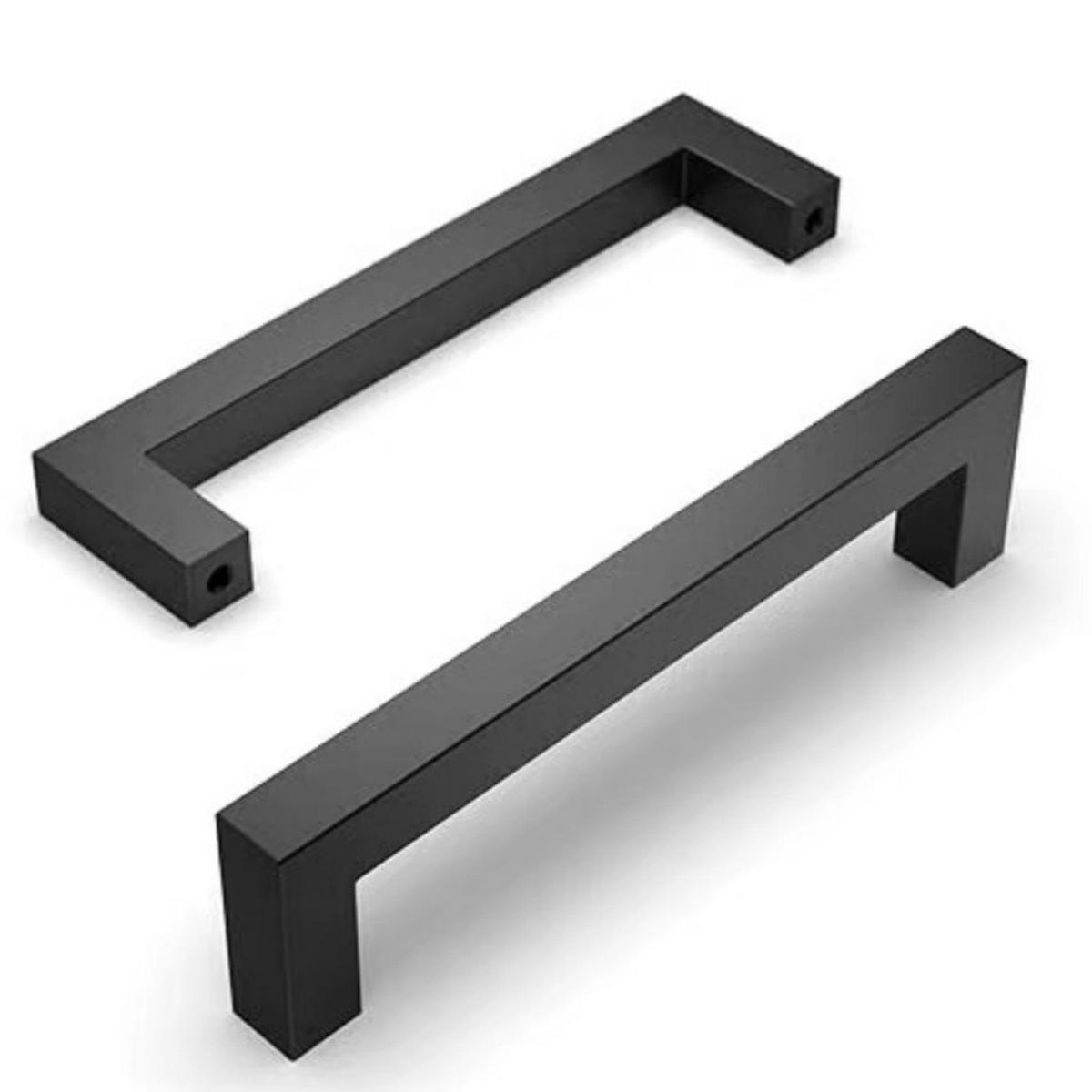 MÖBELGRIFF Schwarz 10er-Set 128 mm Edelstahl - Schwarz, Metall (1.2/5/14cm)
