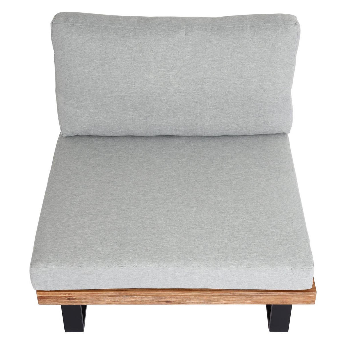 LOUNGESESSEL Garten Hellbraun Hellgrau - Braun, Holz (82/75/82cm) - PROREGAL