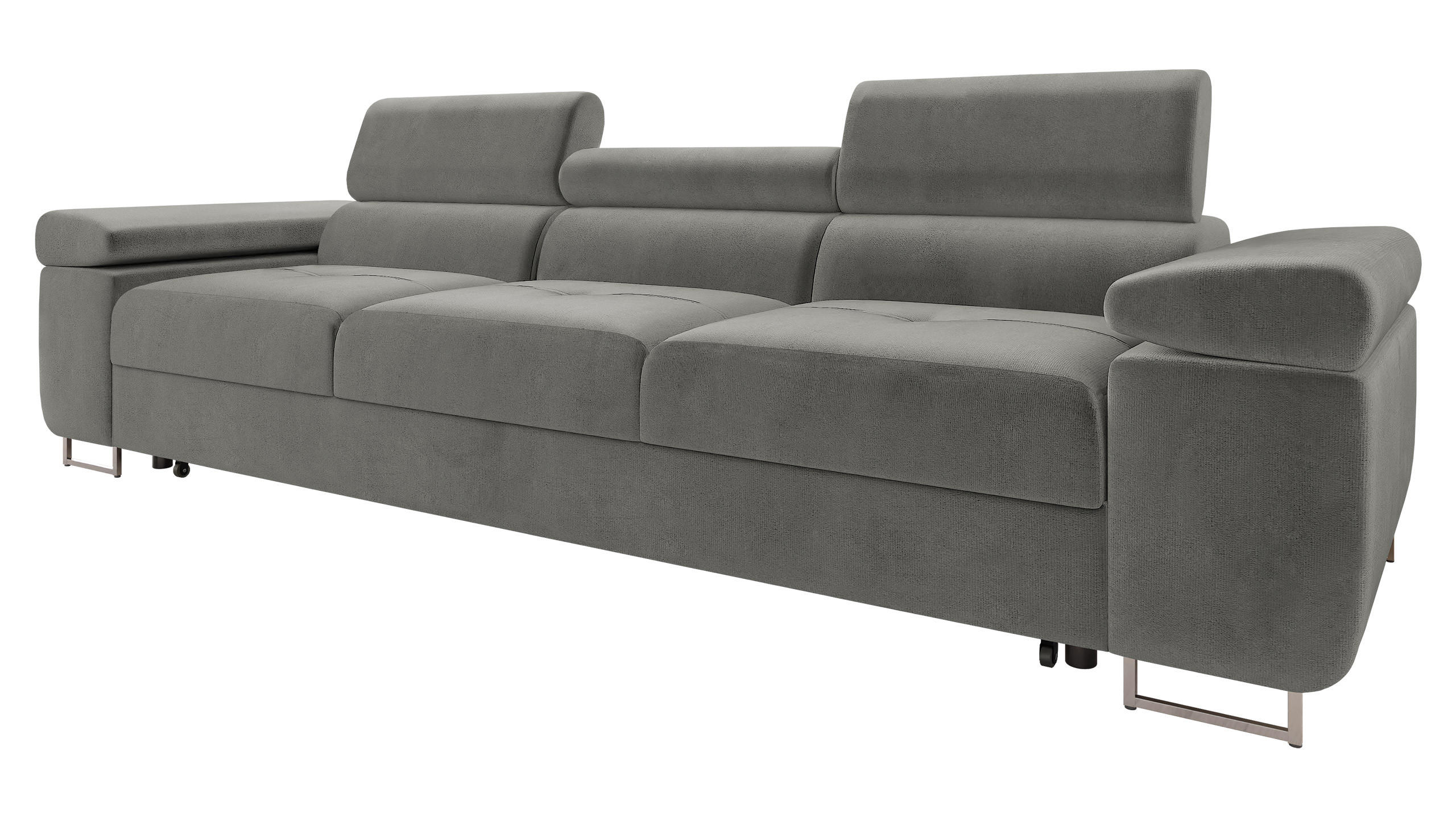 SCHLAFSOFA Torezio 3 Bis - Grau, Holz/Textil (263/90/102cm) - MIRJAN24