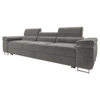 SCHLAFSOFA Torezio 3 Bis - Grau, Holz/Textil (263/90/102cm) - MIRJAN24