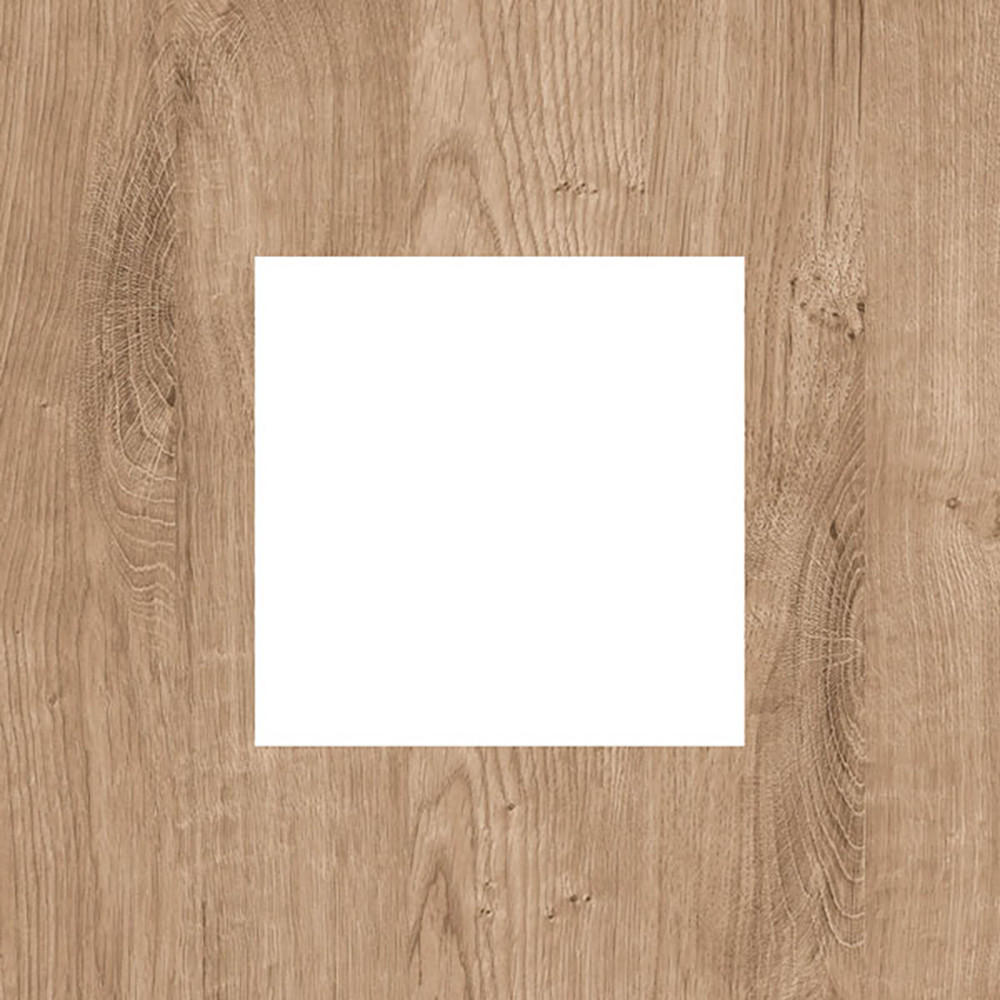 WOHNZIMMER-SET Livinio Ribbeck Eiche weiß Hochglanz 4-teilig - Weiß Hochglanz/Eichefarben, Holz/Holzwerkstoff (233/197/41cm) - Feldmann-Wohnen
