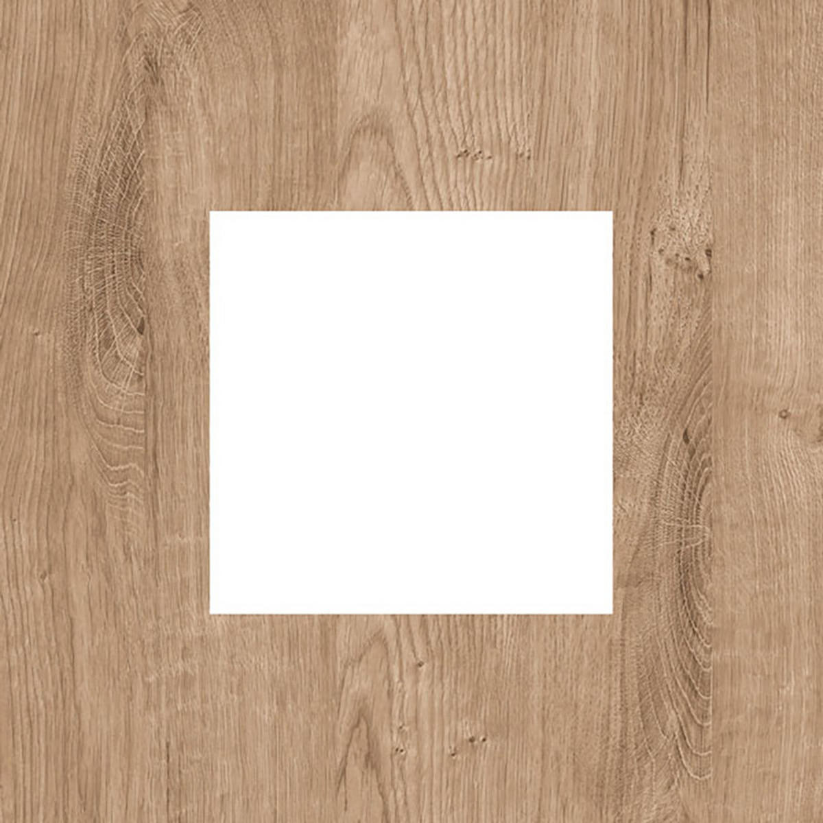 WOHNZIMMER-SET Livinio Ribbeck Eiche weiß Hochglanz 4-teilig - Weiß Hochglanz/Eichefarben, Holz/Holzwerkstoff (233/197/41cm) - Feldmann-Wohnen