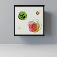 SIDEBOARD COLORFUL COSMOS, Schwarz, 57,5x42x57,5 cm, Ohne Füße - Multicolor/Schwarz, Holzwerkstoff (57.5/57.5/42cm) - SpaceRebels