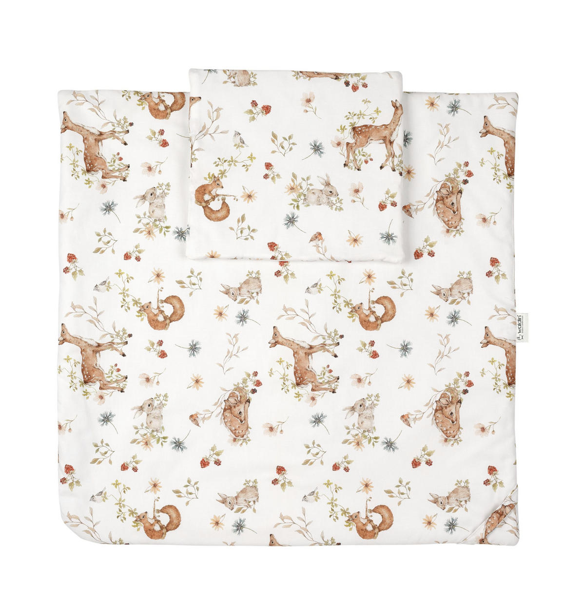 BABYBETT WHITE OVAL 7in1 mit Matratze und Himmelset - Multicolor/Naturfarben, Holz/Textil