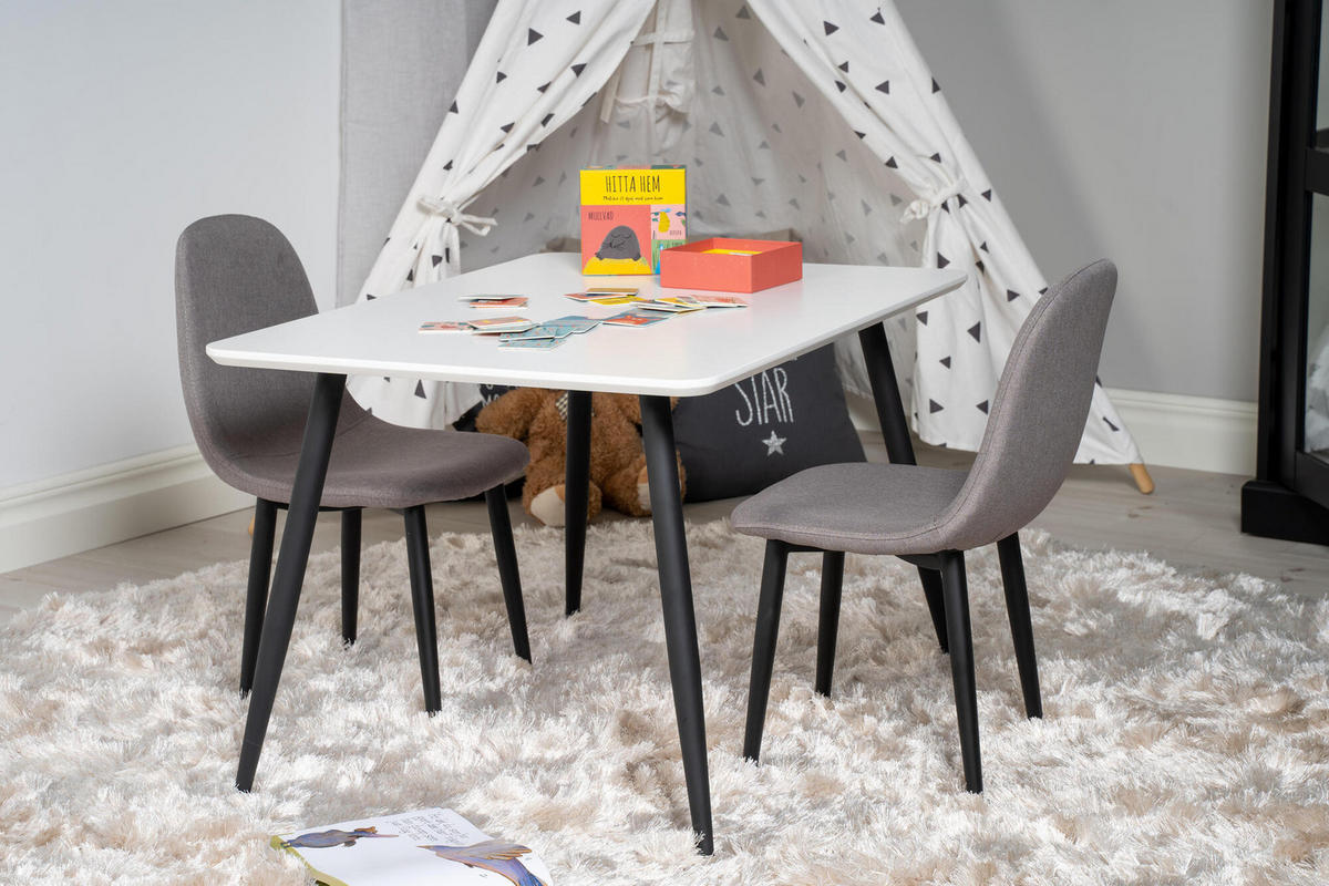 KINDERZIMMERSTUHL POLAR Grau 33x58x60 cm - Grau, Textil (33/60/58cm) - FURNLUX