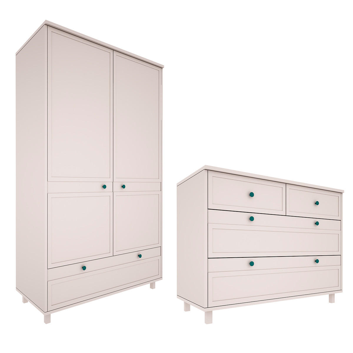 POKOJ PRO MIMINKO 2DÍLNÝ Gabriel Béžová - béžová, kompozitní dřevo (117/92/50cm) - Petits-meubles