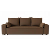 SOFA Vens mit Bettkasten und Schlaffunktion, Cordstoff - Braun, Holzwerkstoff (242/85/95cm)