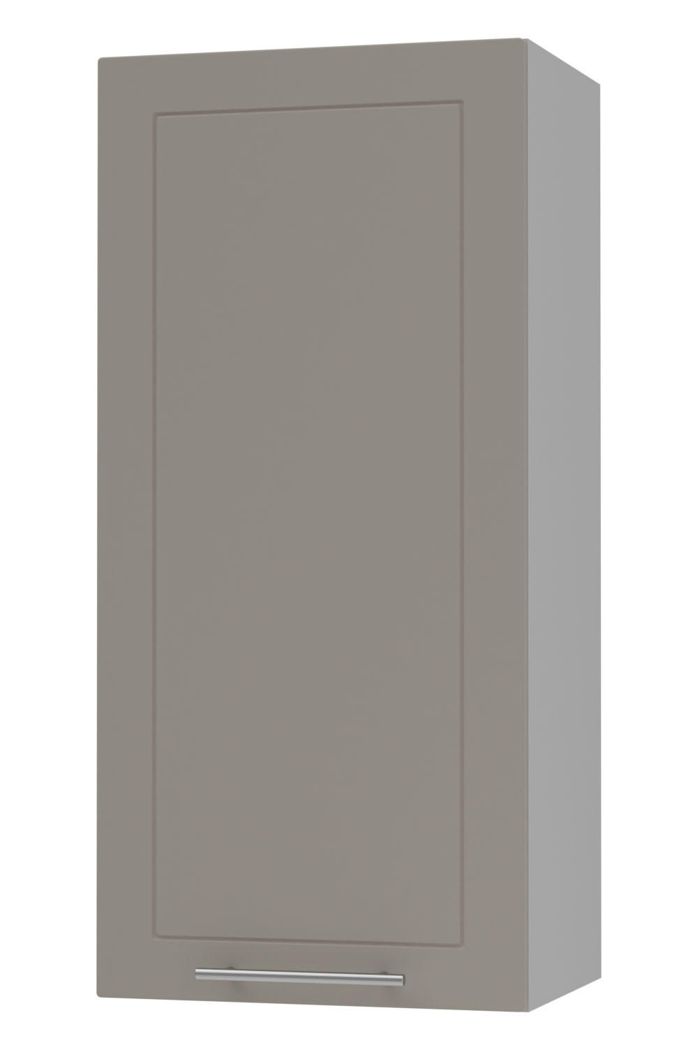 KÜCHENHÄNGESCHRANK Kvantum W4/45 Beige Matt / Grau Matt 45 / 32,5 / 96cm - Beige/Grau, Holz/Holzwerkstoff (45/96/32.5cm) - Feldmann-Wohnen