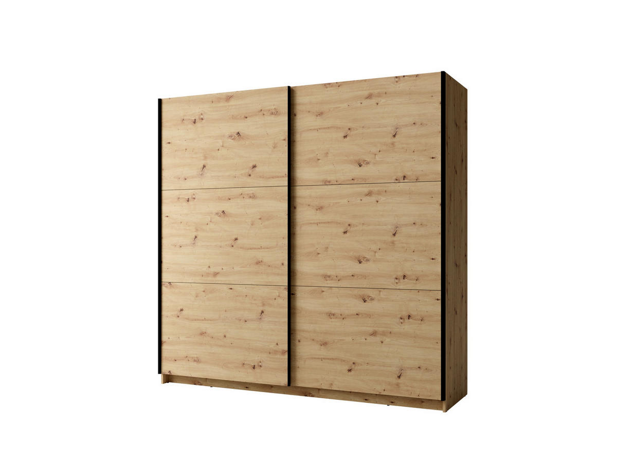 KLEIDERSCHRANK Eiche Artisan 151/207/55 - Eiche Artisan, Holzwerkstoff (151/207/55cm) - RAUMHIRSCH FURNITURE