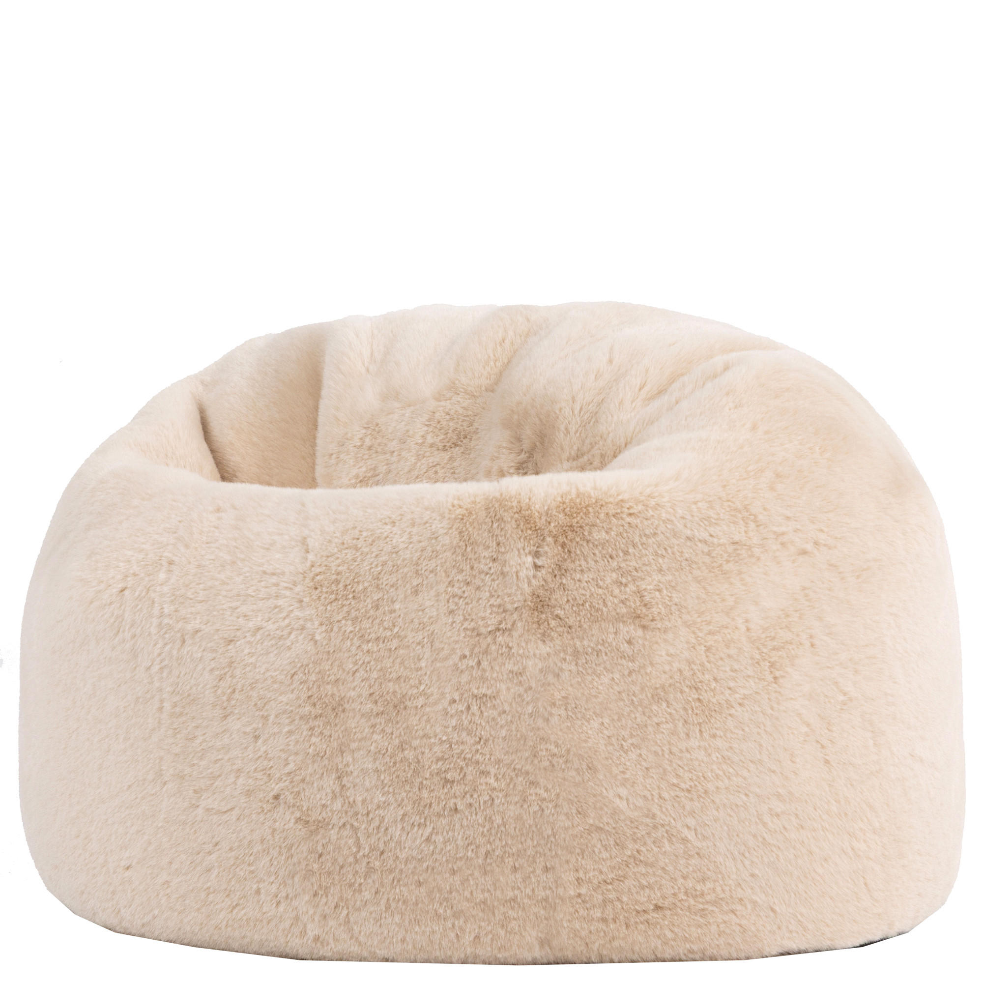 KINDERSITZSACK Kingston Kaninchenkunstfell - Beige, Textil (80/45/80cm) - icon