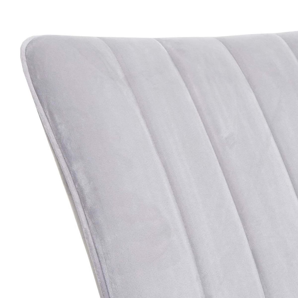 ESSZIMMERSTUHL 2er-Set 88x50x64cm Sitzhöhe 48cm Samt Metall Hellgrau - Hellgrau, Textil (50/88/64cm) - CHEFGASTRO