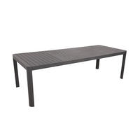 GARTENTISCH Ellen Ausziehtisch - Anthrazit, Metall (255/100/75cm) - DELUKE