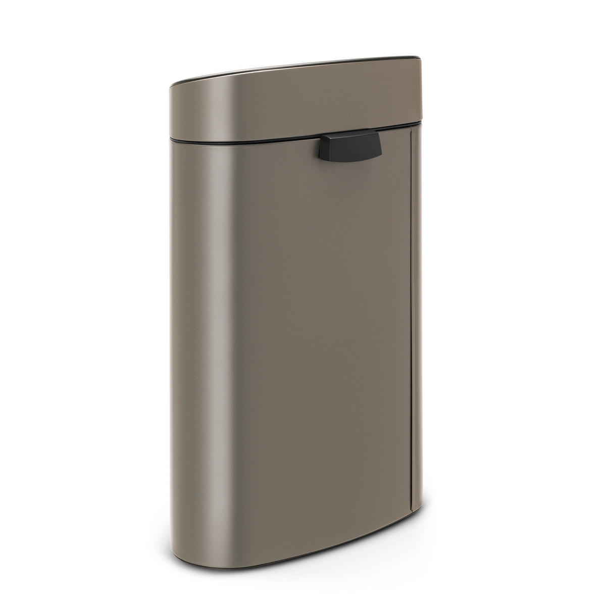 ABFALLBEHÄLTER Touch Bin mit Kunststoffeinsatz, Platinum, 40 L - Anthrazit, Metall (48.3/76.5/32.8cm) - Brabantia