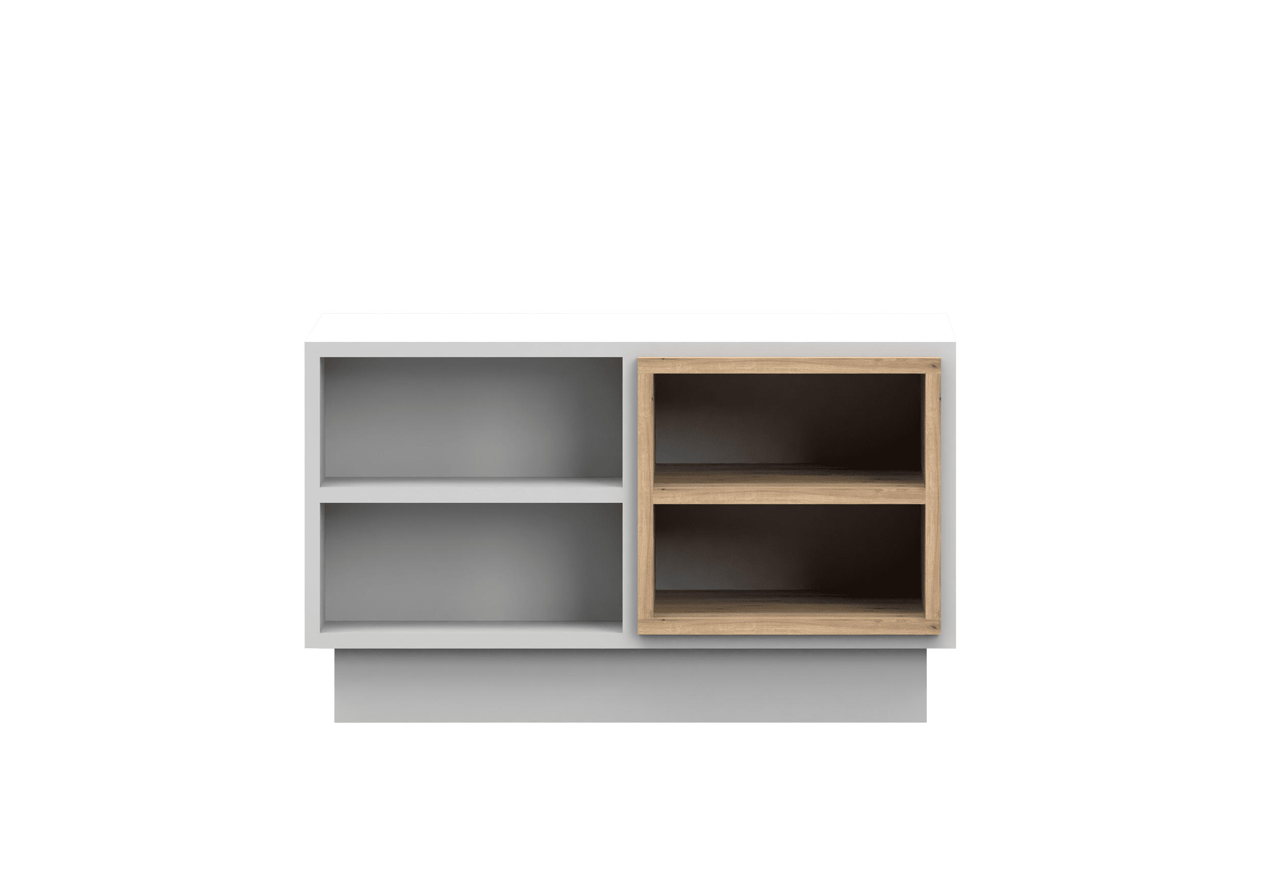 COUCHTISCH - Kaffeetisch Reyla Weiß - Weiß, Holzwerkstoff (75/120/50cm) - Möblo