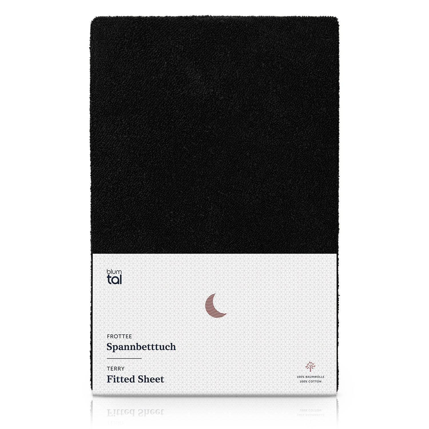 FROTÉ napínacie prestieradlo s certifikátom Oeko-TEX, 150x200x30cm, Schwarz - čierna, textil (150/200cm) - Blumtal