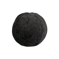 SITZPOUF LEITH Schwarz 37x37x37 cm - Schwarz, Textil (37/37/37cm) - FURNLUX