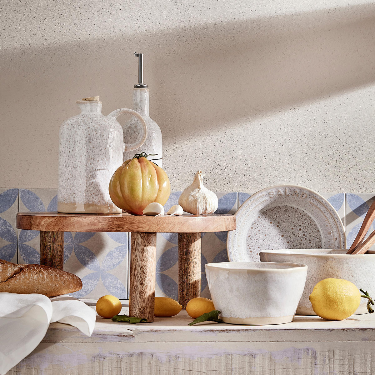 BUTLERS Ölflasche PORTIMAO - Beige, Keramik (10/19/14cm) - Butlers