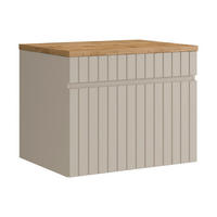 WASCHBECKENUNTERSCHRANK - 60cm x 46cm - MDF - beige - SATARA - Beige, Holz (60/46/46cm) - Vente-Unique