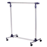 GARDEROBENSTÄNDER DE-09756 Edelstahl - Silberfarben, Metall (45/95/86cm) - ComfortXL