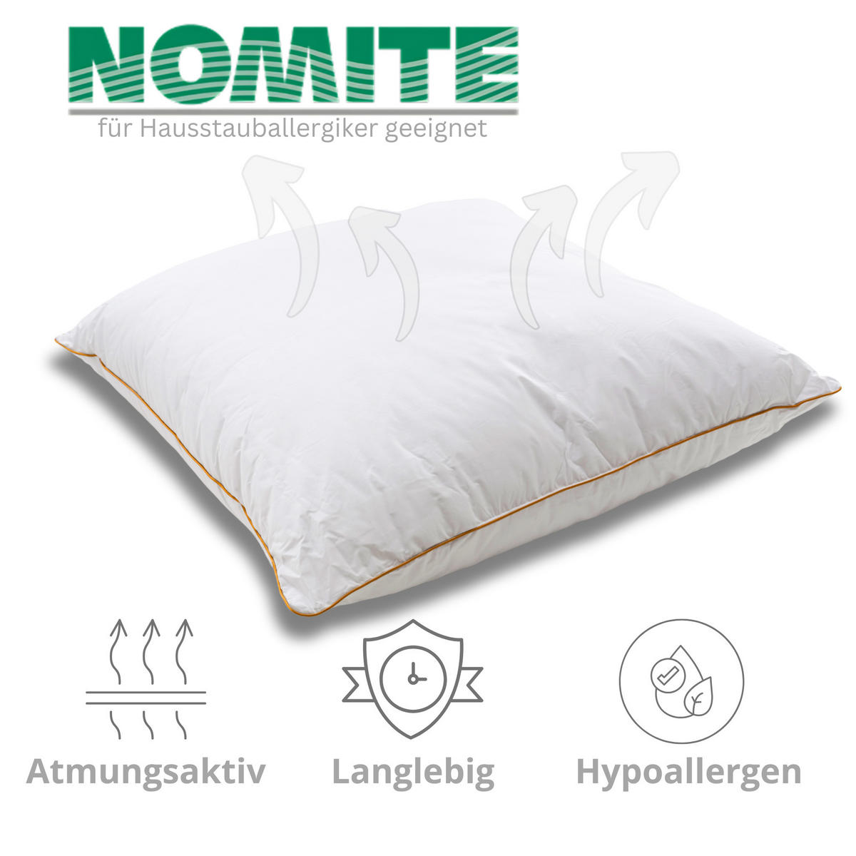 KISSEN LUXURY BEDDING, polyesterfaser - Weiß, Textil (80/80cm) - WOODEK