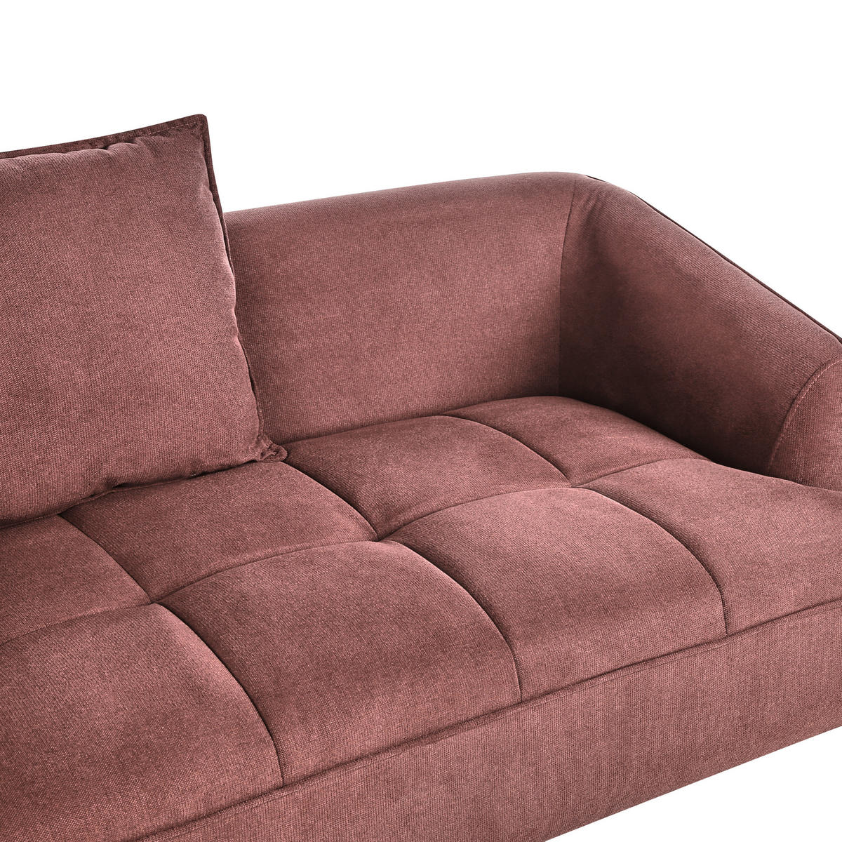 POHOVKA 2-místná Látka Burgundsky červená Hobro - tmavě červená, textil (147/87/85cm) - Beliani