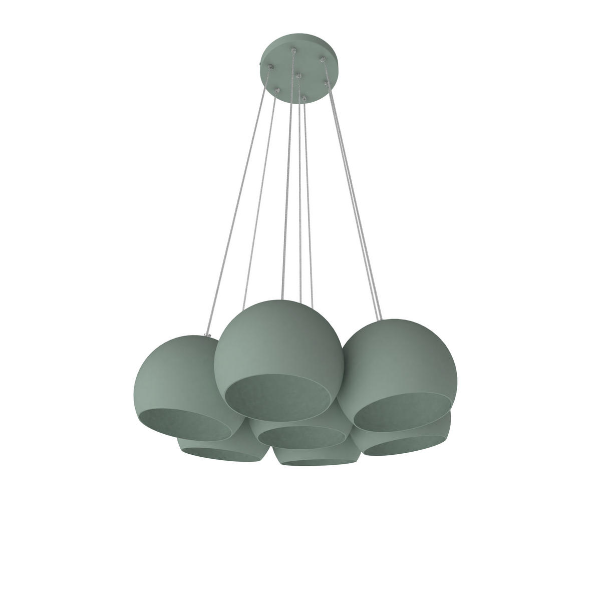 HÄNGELEUCHTE - Grün, Metall (25/25/20cm) - Lumicom