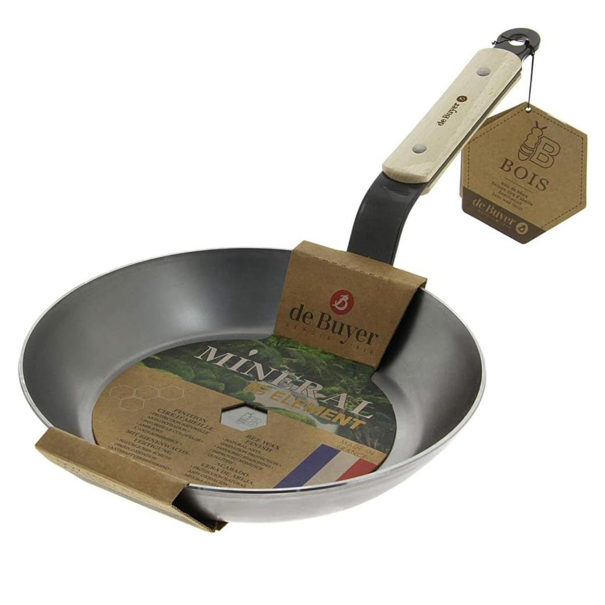 BRATPFANNE B BOIS 28 cm - Silberfarben, Metall (28cm) - De Buyer