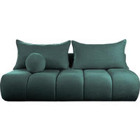 SCHLAFSOFA Milla mit Bettkasten, Petrol Grün 205/97/85 cm - Grün, Textil/Metall (205/97/85cm) - WFL GROUP