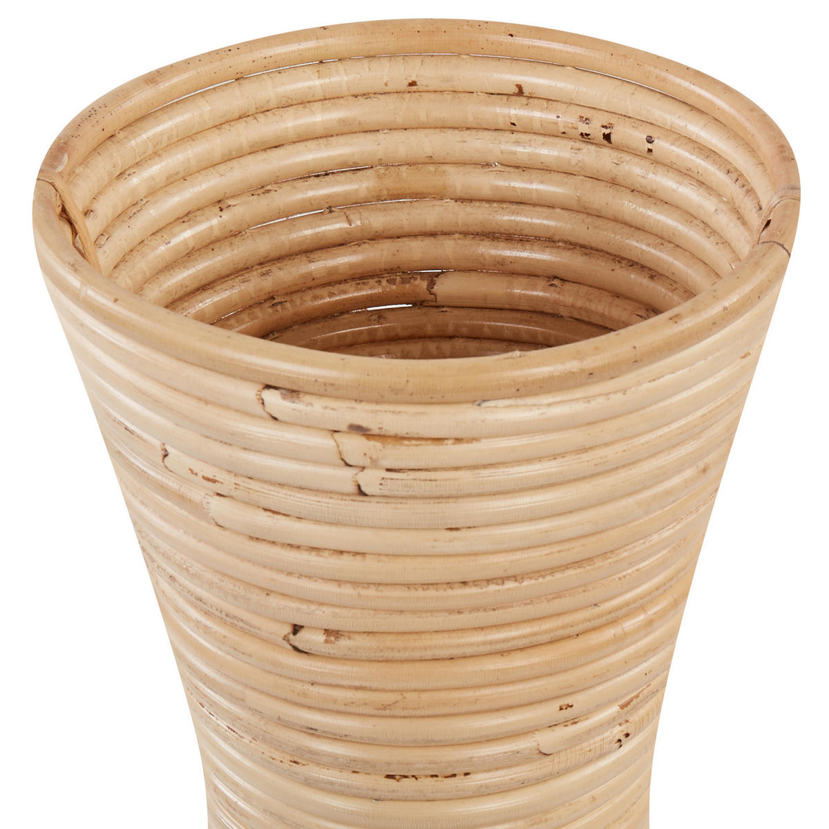 DEKOVASE Rattan natürlich Trinisa - Naturfarben, Naturmaterialien (50cm) - Beliani