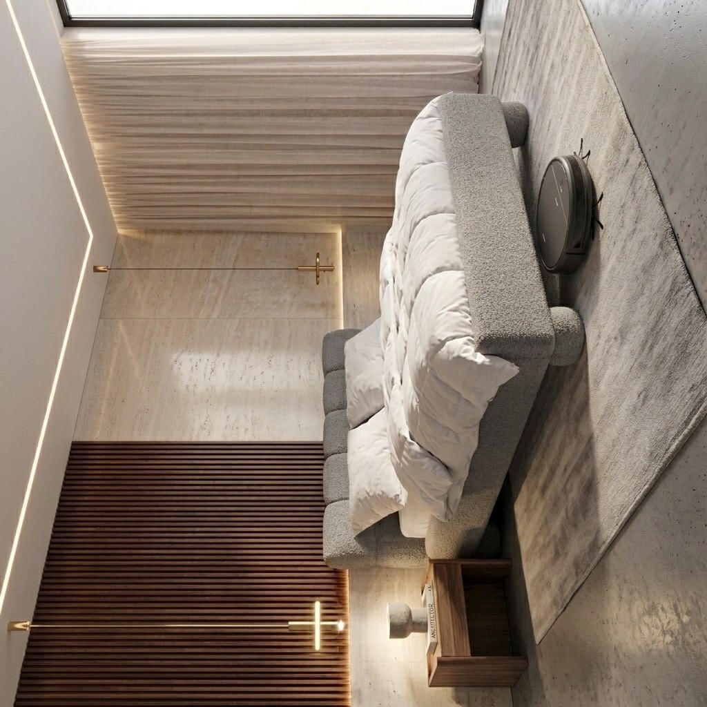 Furnistar Polsterbett Grau 120x200 cm